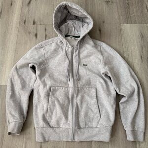 Lacoste Light Gray Classic Fit Hoodie